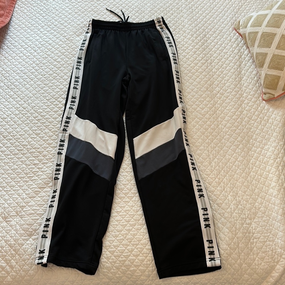 Pink brand black sweatpants
